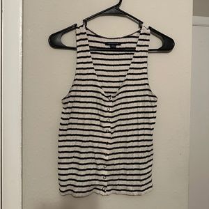 Striped Button Up Tank